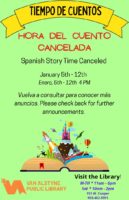 Spanish Story Time Canceled Jan. 5th – 12th