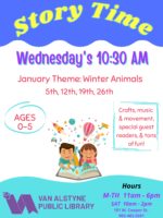 January Story Time Theme : Winter Animals