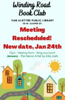 Winding Road Book Club Rescheduled for Jan. 24th