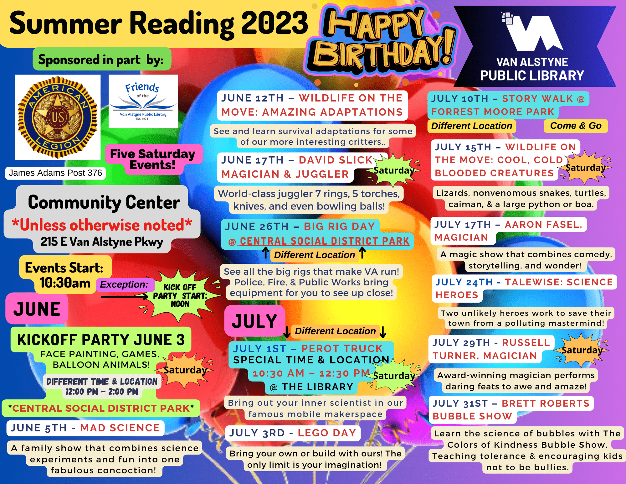 Call 903-482-5991 for a full rundown of our Summer Reading Program