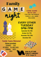 Family Game Night at the Van Alstyne Public Library